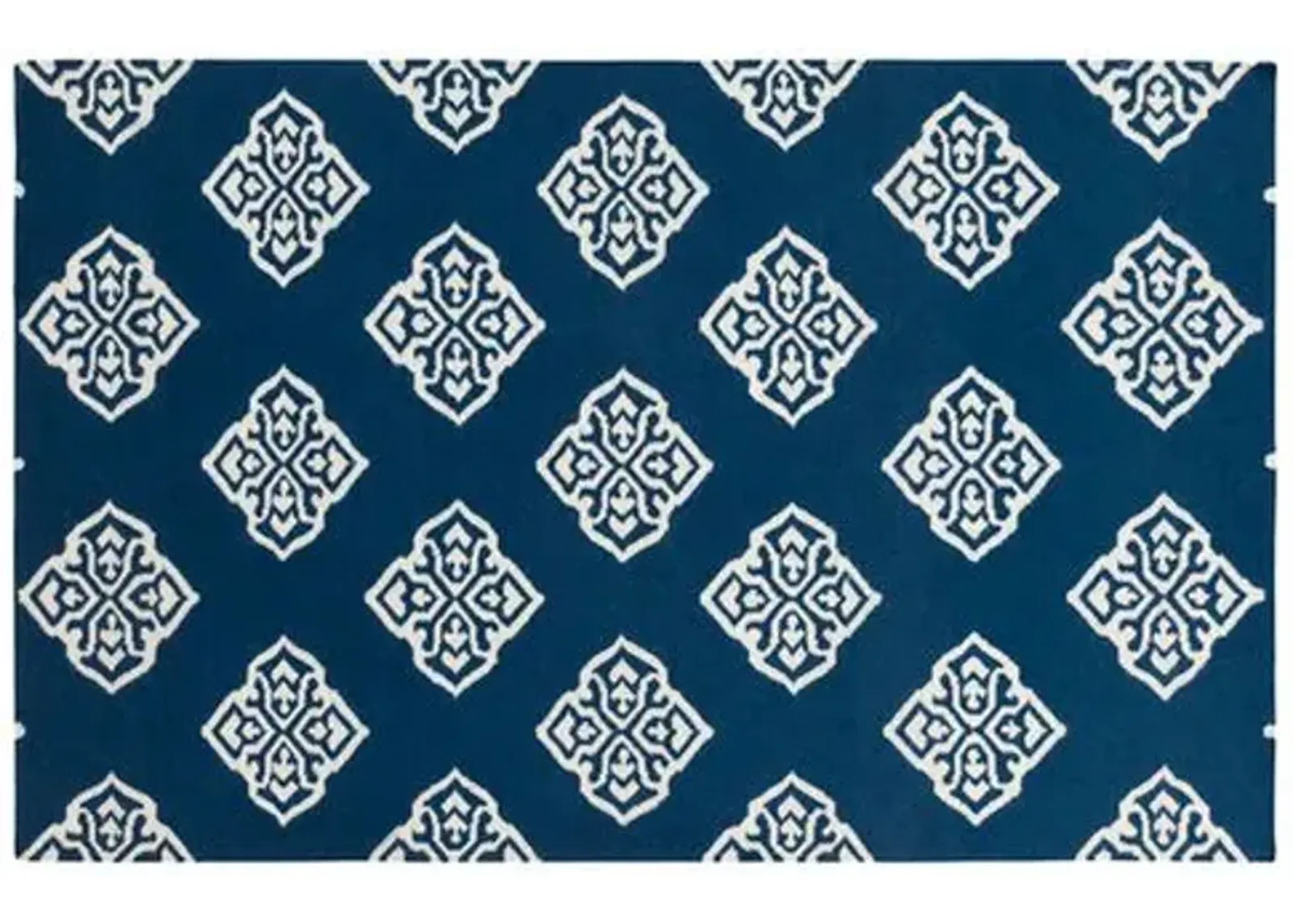 Benton Flat-Weave Rug - Blue - Blue