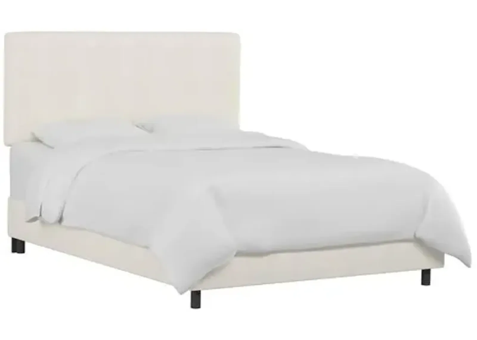 Novak Linen Bed - Handcrafted - Beige