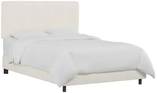 Novak Linen Bed - Handcrafted - Beige
