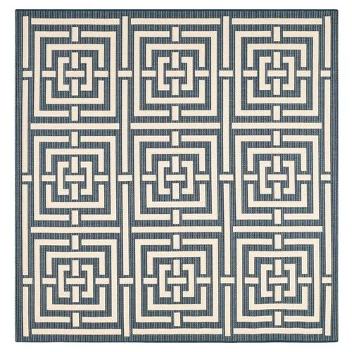 Rufus Outdoor Rug - Navy - Blue - Blue