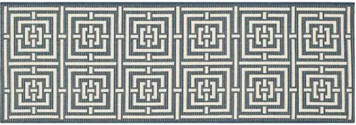 Rufus Outdoor Rug - Navy - Blue - Blue