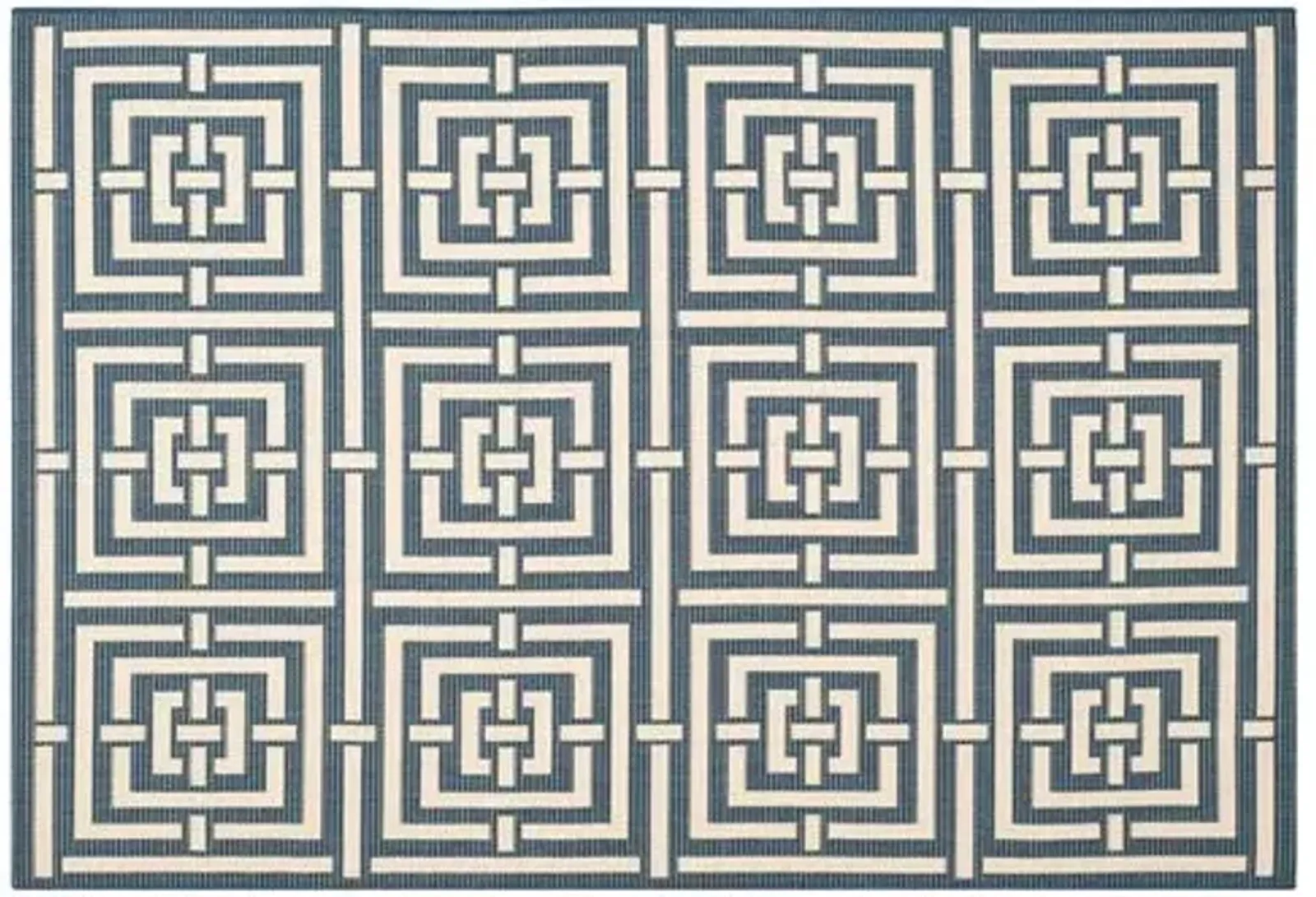 Rufus Outdoor Rug - Navy - Blue - Blue