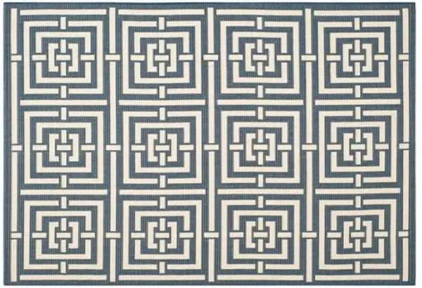 Rufus Outdoor Rug - Navy - Blue - Blue