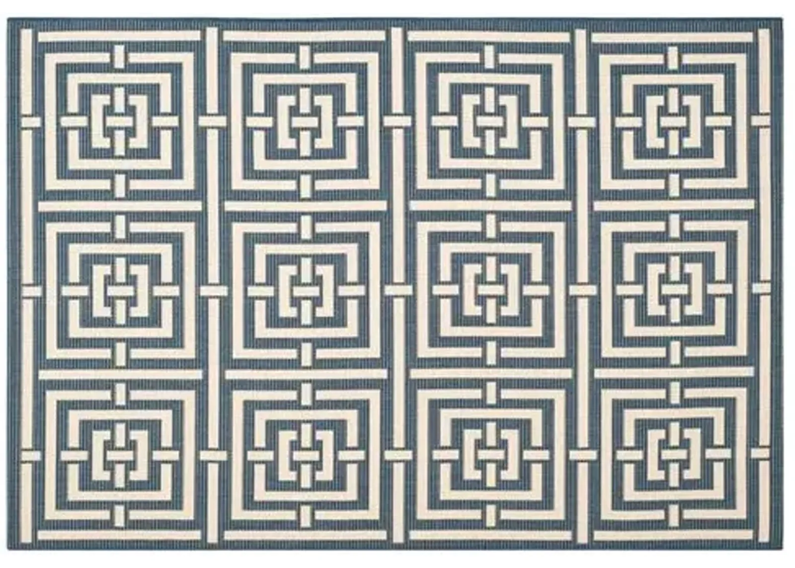 Rufus Outdoor Rug - Navy - Blue - Blue