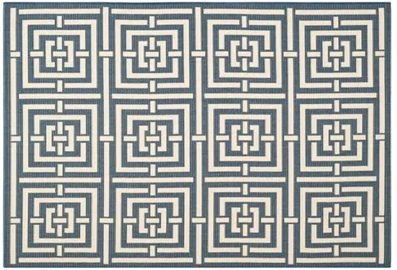 Rufus Outdoor Rug - Navy - Blue - Blue