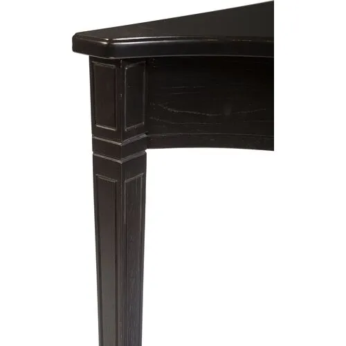 Abigail Demilune Console - Black