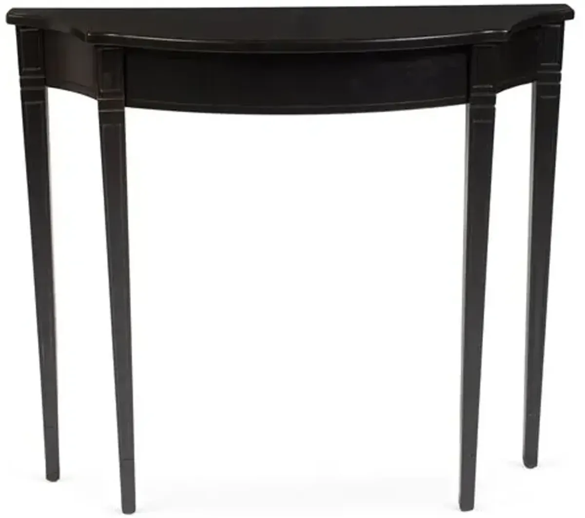 Abigail Demilune Console - Black