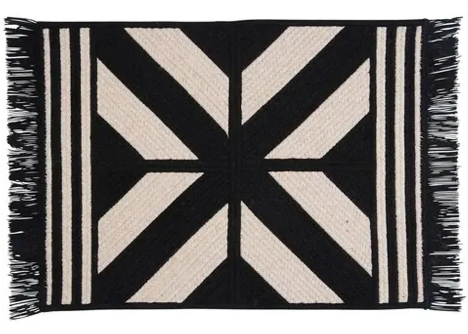 Sedona Wool-Blend Rug - Black - Black