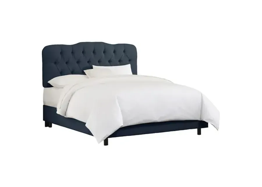 Davidson Tufted Bed - Handcrafted - Blue