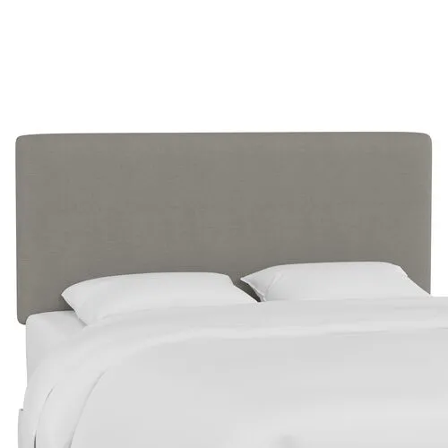 Novak Linen Headboard - Handcrafted - Gray