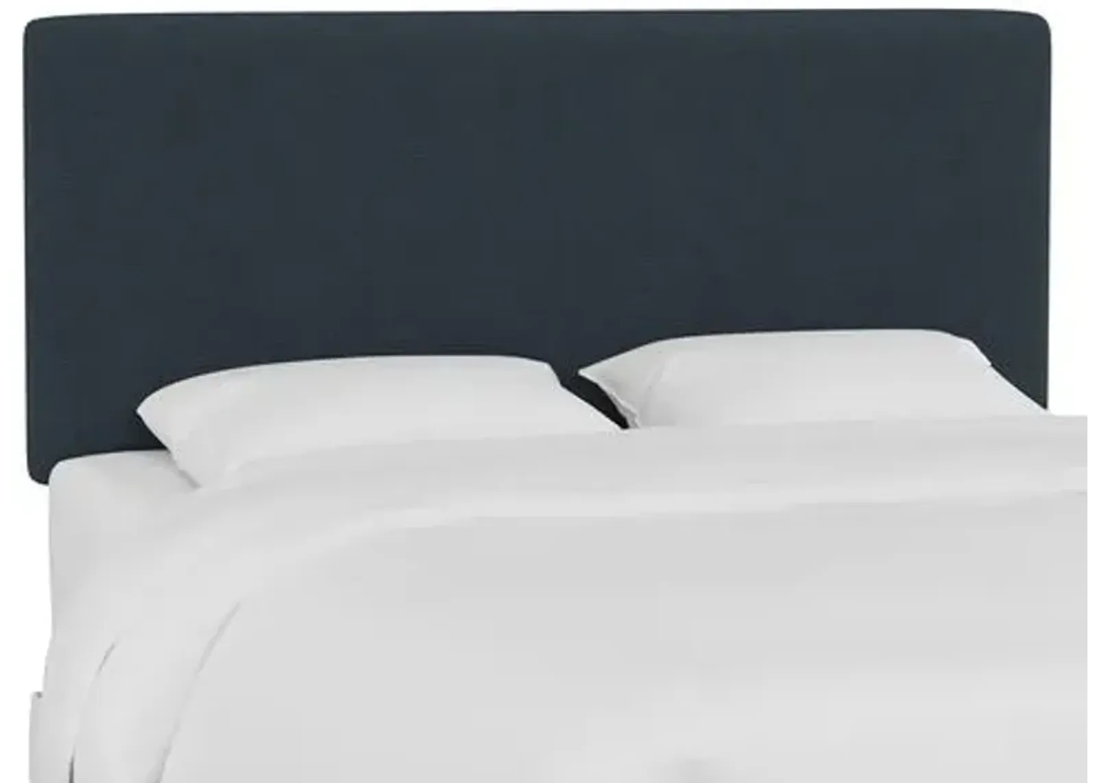 Novak Linen Headboard - Handcrafted - Blue