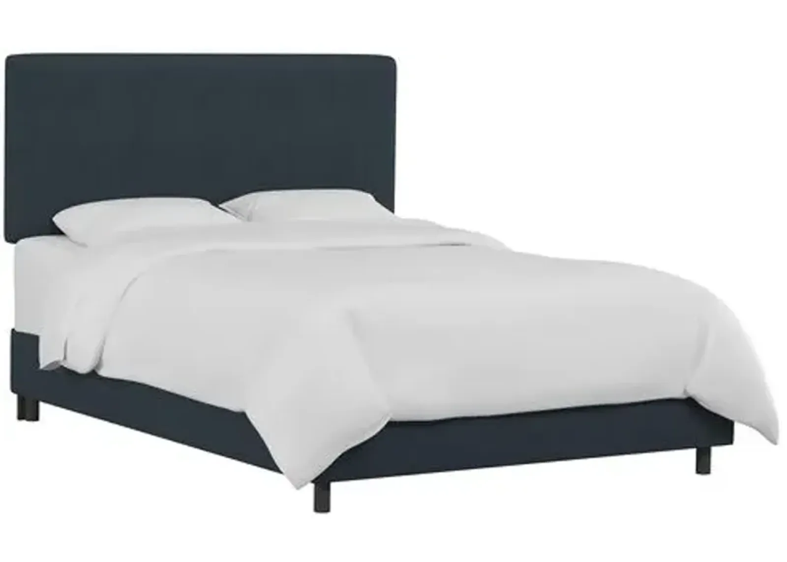 Novak Linen Bed - Handcrafted - Blue