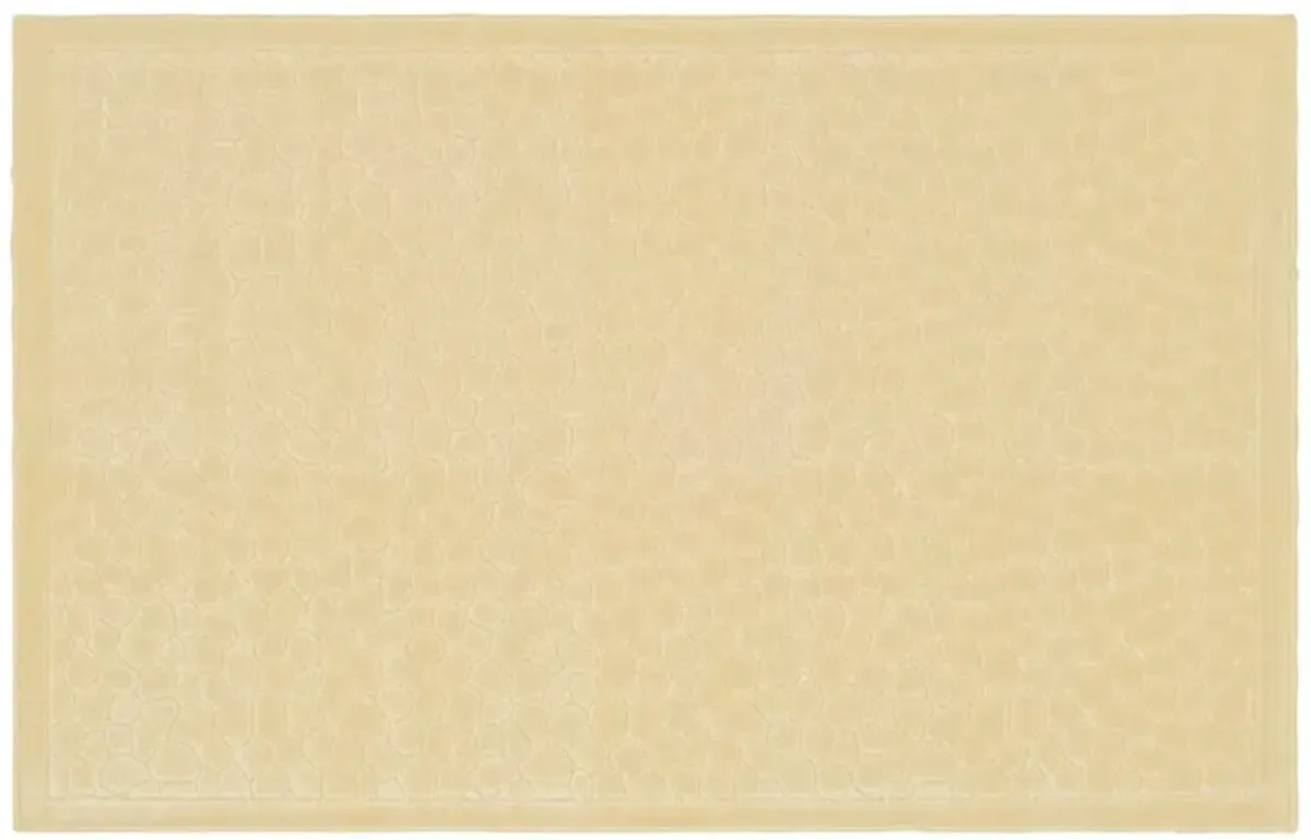 2'7"x4' Martha Stewart Lily Rug, Cream