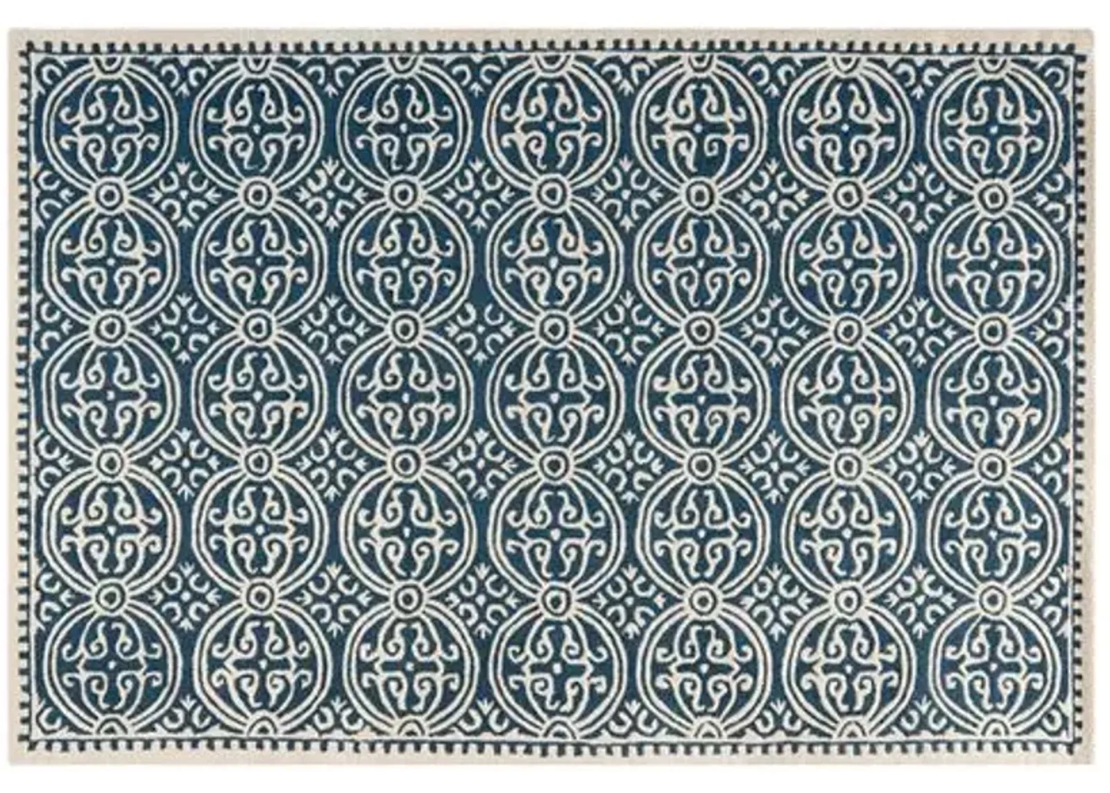 Jay Rug - Navy - Blue - Blue