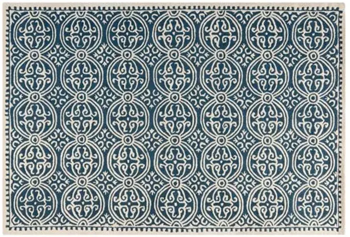 Jay Rug - Navy - Blue - Blue