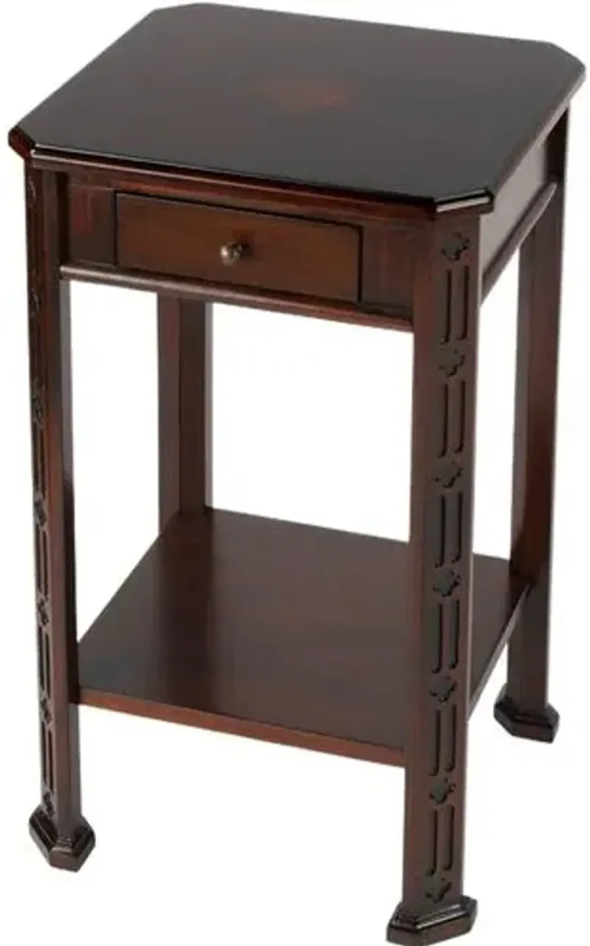 Charlie Side Table with Storage - Brown