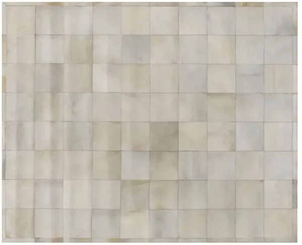 Stitched Blocks Hide - Ivory - Exquisite Rugs - Ivory - 11'6"x14'6"