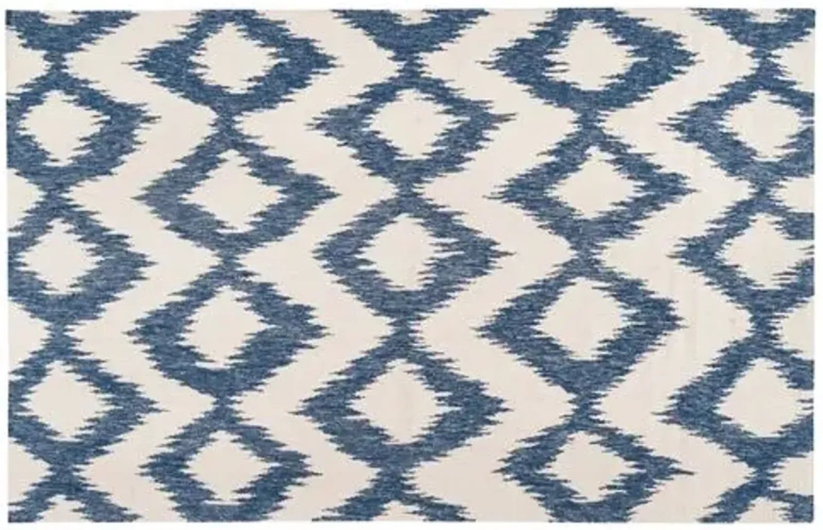 Kendall Flat-Weave Rug - Navy - Blue - Blue