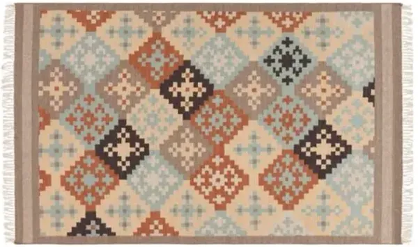 8'x11' Kase Flat-Weave Rug - Beige - Beige