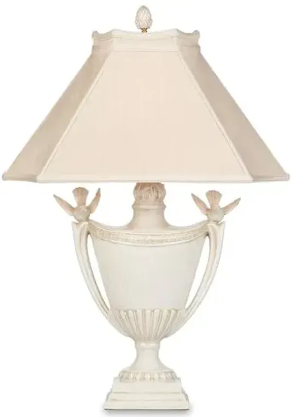 Calinda Table Lamp - Alabaster - Bradburn Home