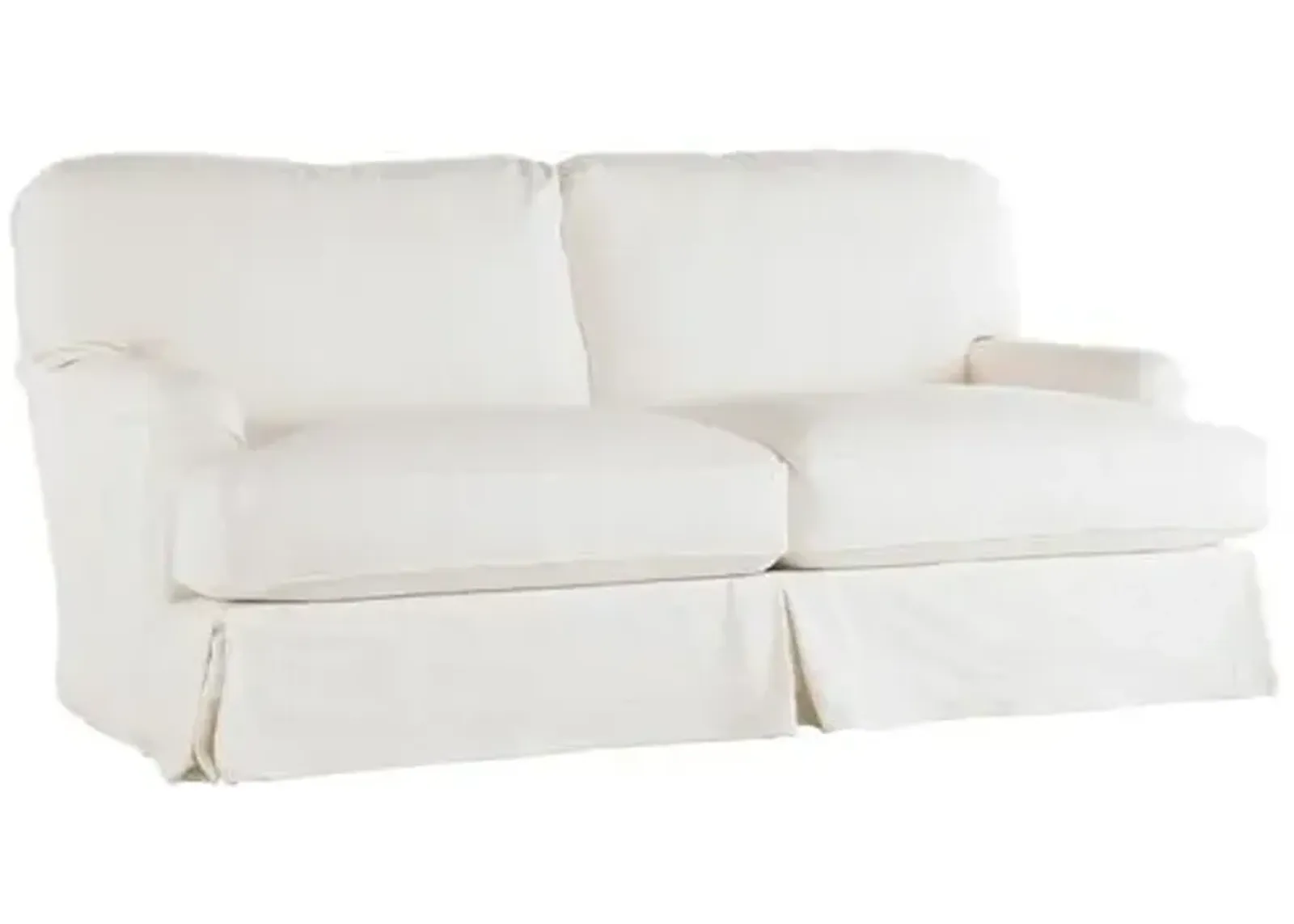 Dover Slipcovered Sofa - White - Rachel Ashwell - Handcrafted