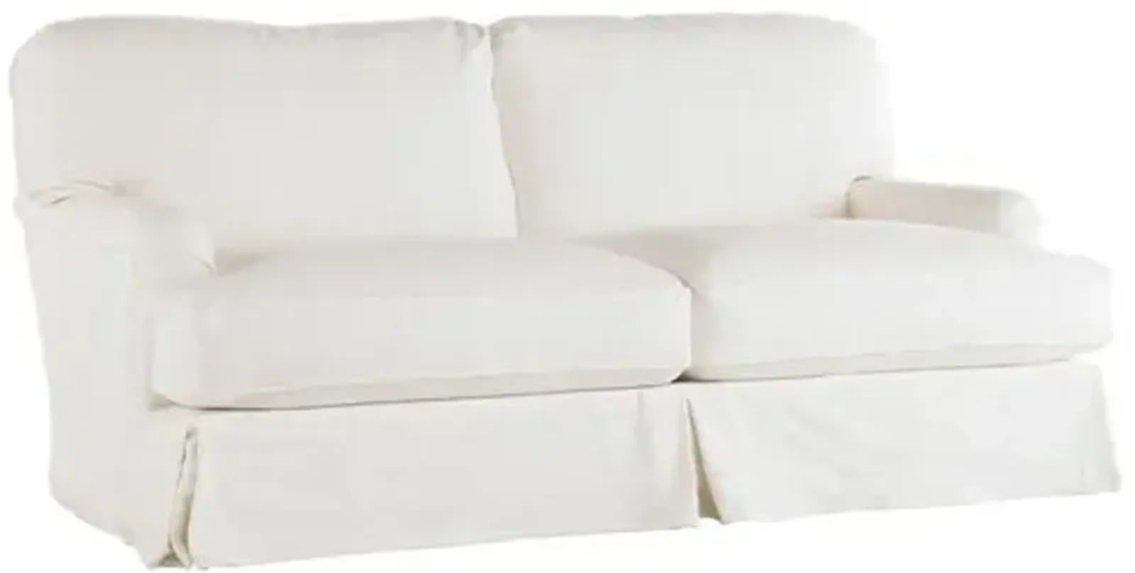 Dover Slipcovered Sofa - White - Rachel Ashwell - Handcrafted