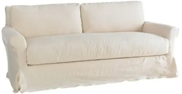 Sterling 82" Slipcover Sofa - Washable Cream Linen - Rachel Ashwell - Handcrafted