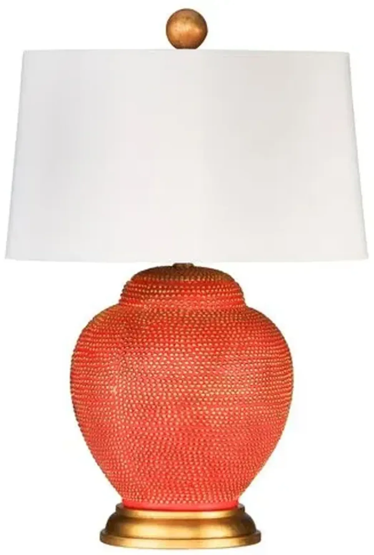 Katrina Table Lamp - Orange/Gold Leaf - Bradburn Home