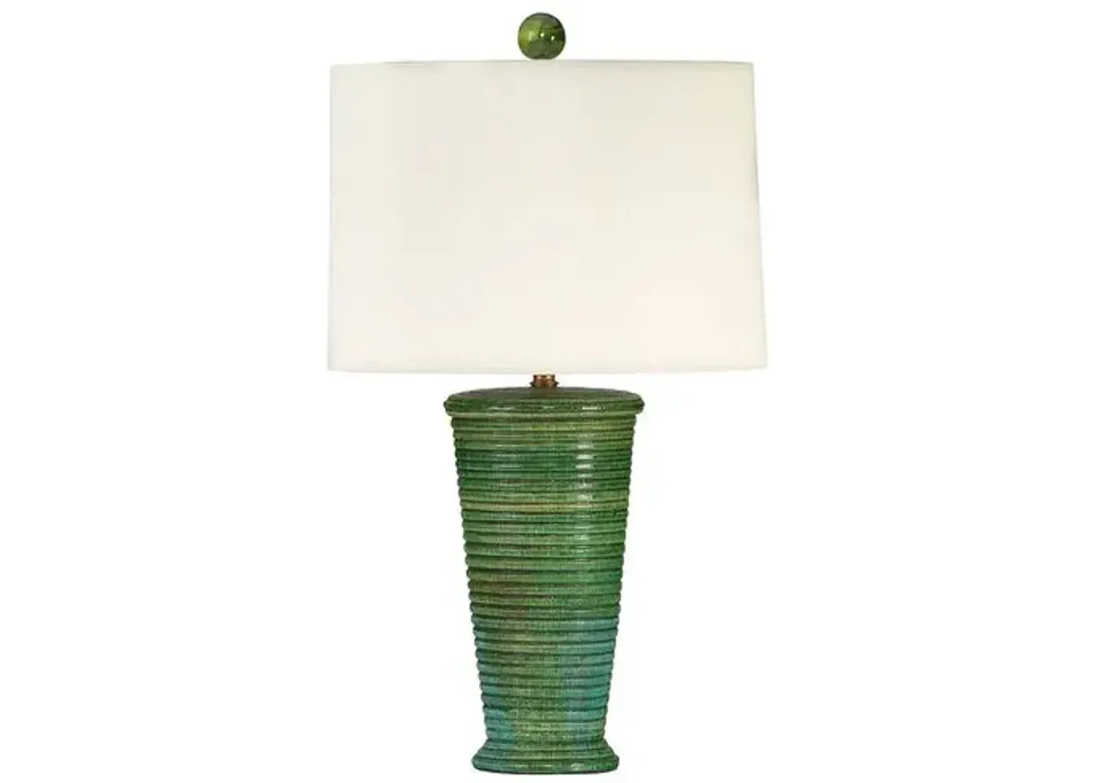 Oceanside Table Lamp - Green - Bradburn Home