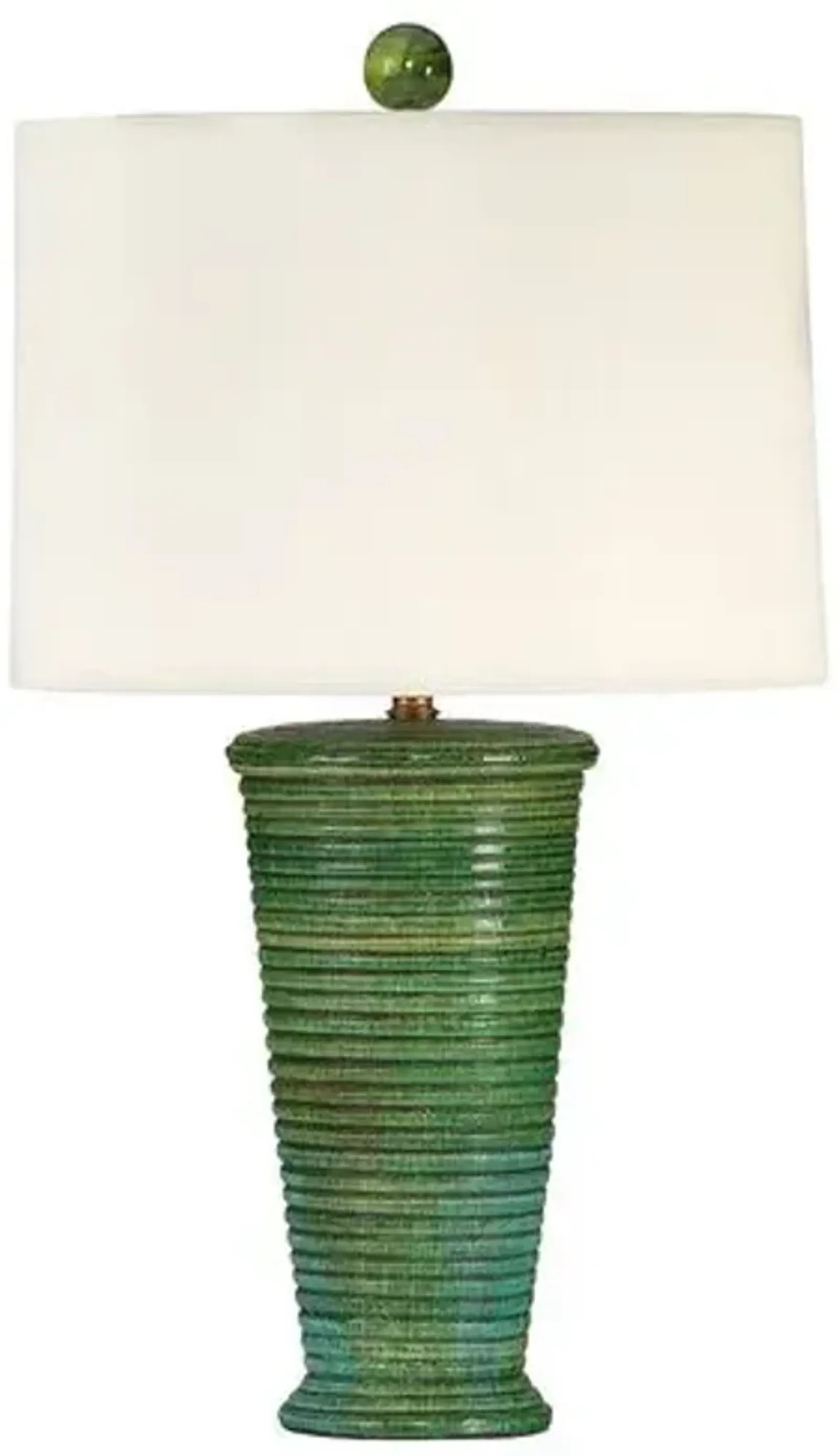 Oceanside Table Lamp - Green - Bradburn Home