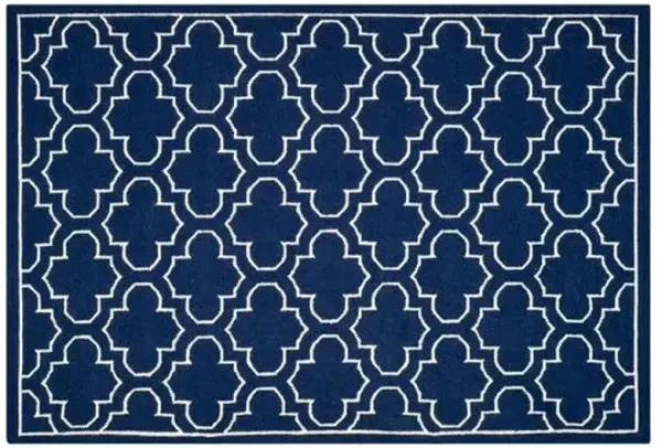 Kilosa Dhurrie - Navy/Ivory - Blue