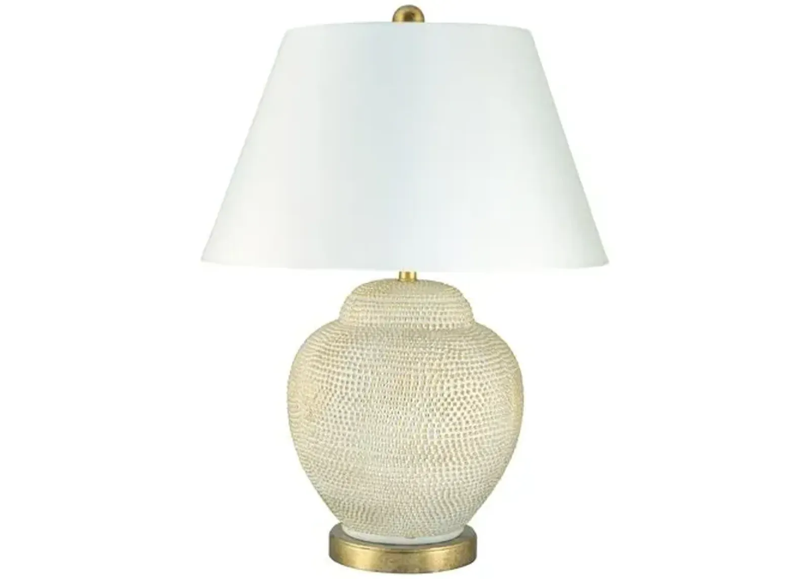 Katrina Table Lamp - Ivory/Gold - Bradburn Home