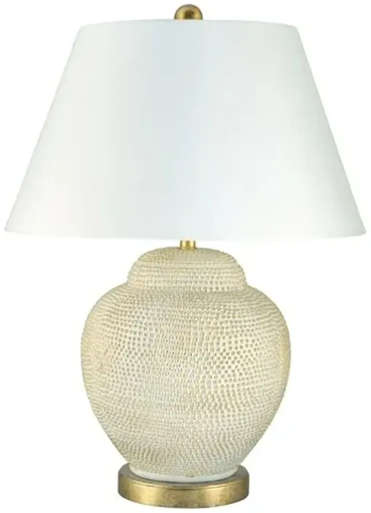 Katrina Table Lamp - Ivory/Gold - Bradburn Home