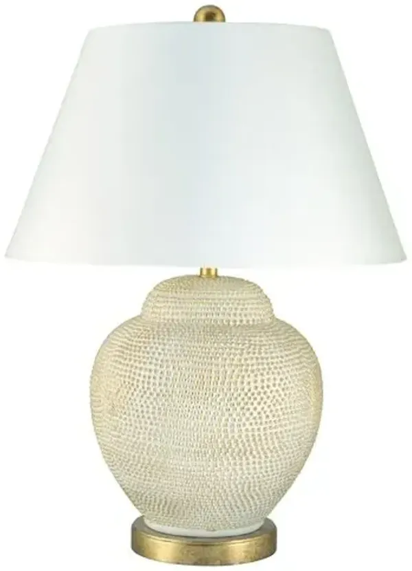 Katrina Table Lamp - Ivory/Gold - Bradburn Home