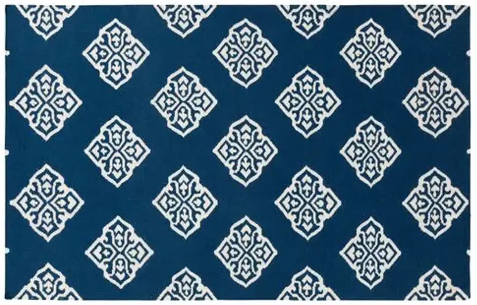 Benton Flat-Weave Rug - Blue - Blue