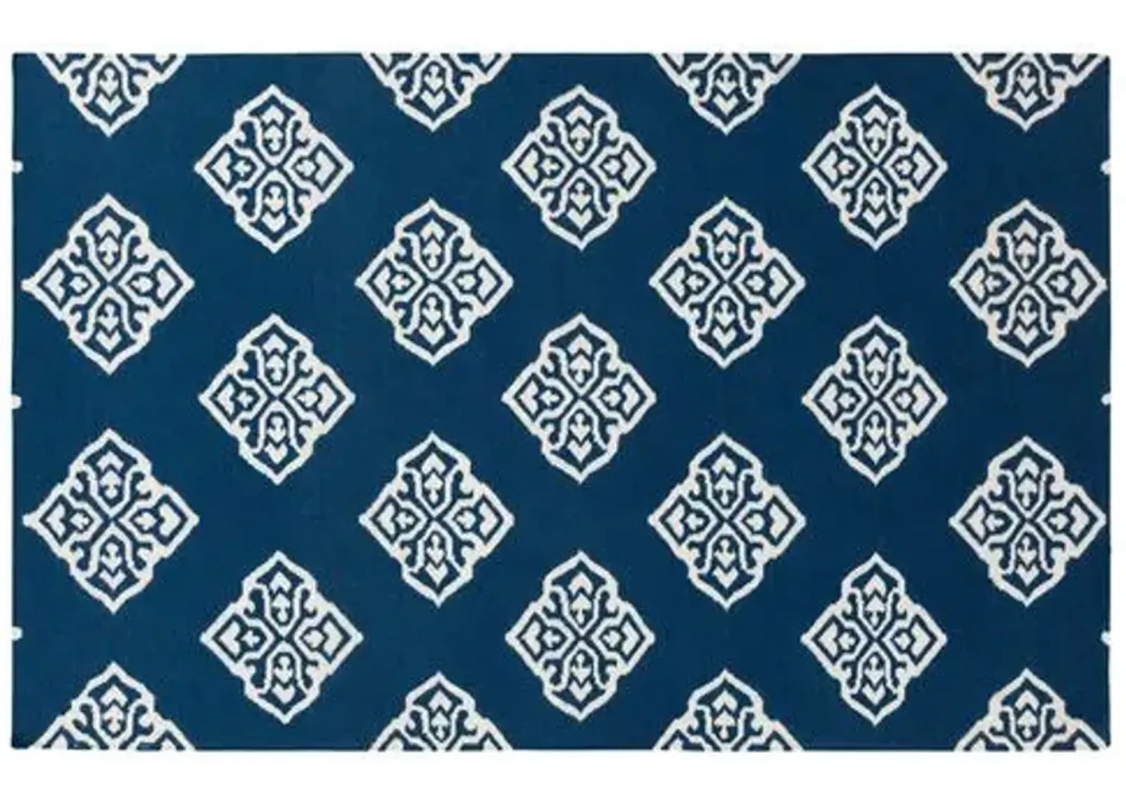 Benton Flat-Weave Rug - Blue - Blue