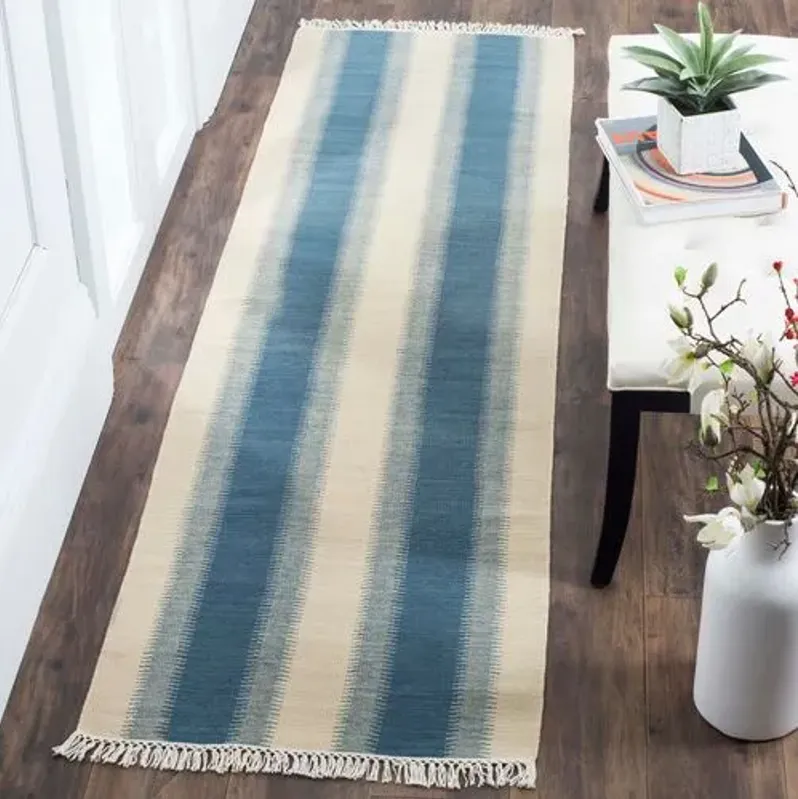 Cylas Kilim - Blue/Ivory