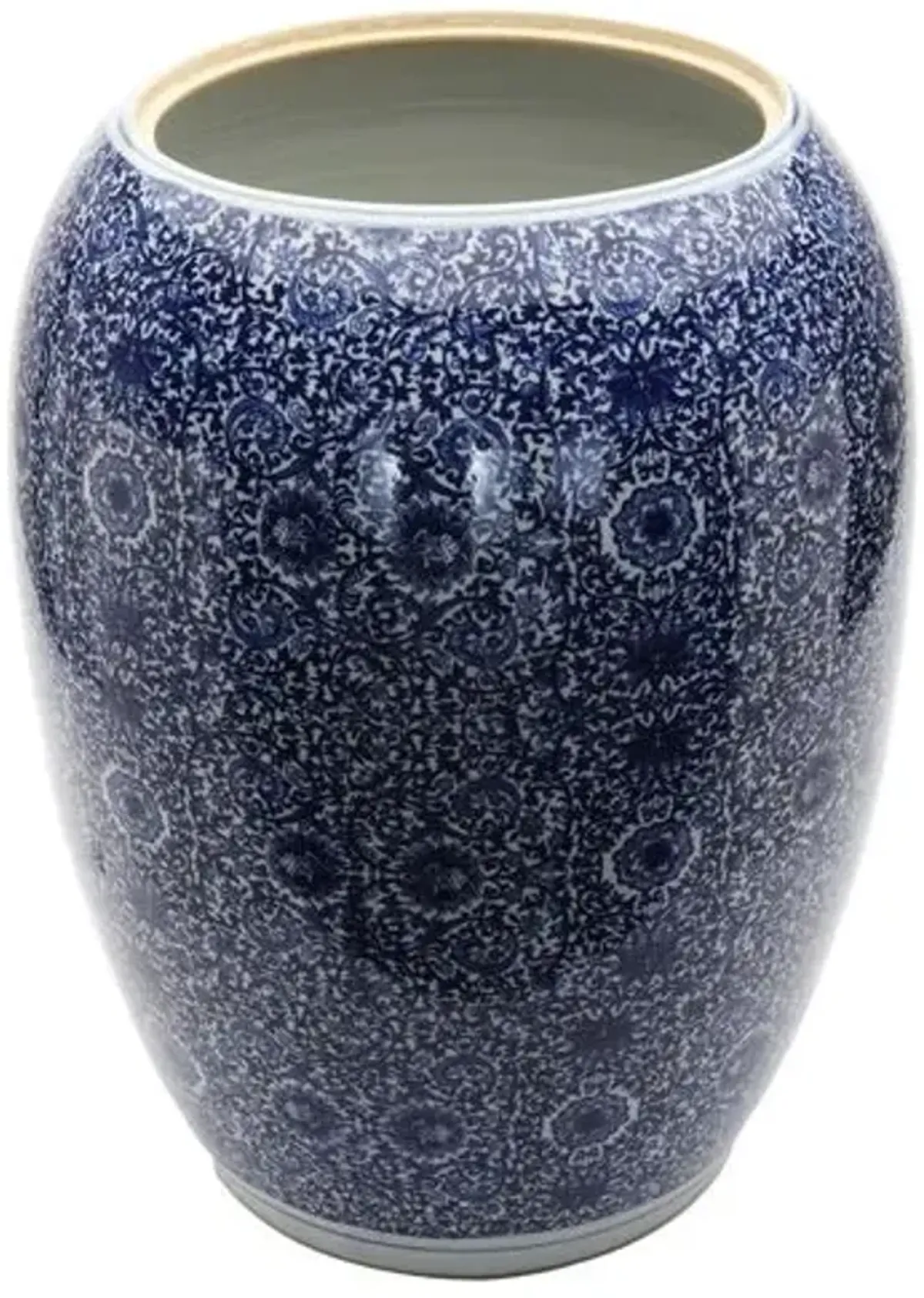 Delaney Tea Jar - Blue/White