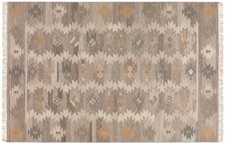 Katy Flat-Weave Rug - Oyster - Beige - Beige