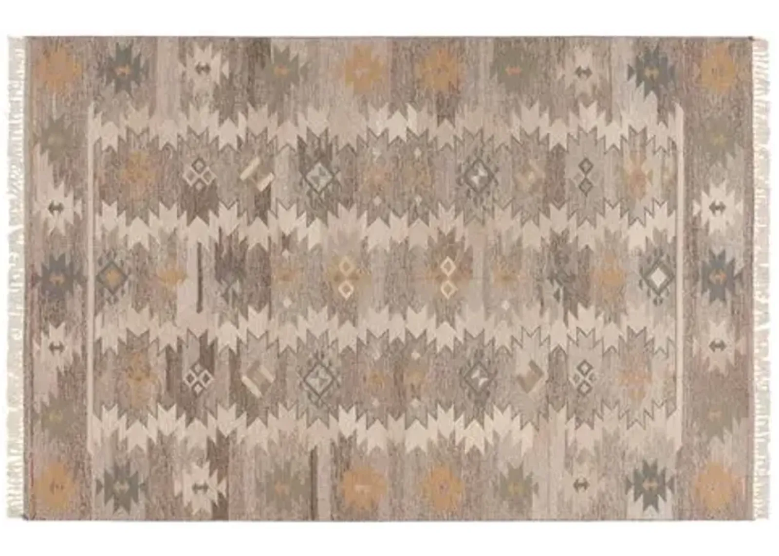 Katy Flat-Weave Rug - Oyster - Beige - Beige