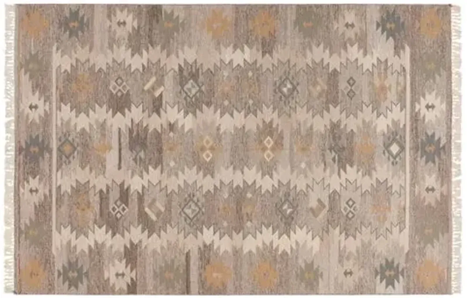 Katy Flat-Weave Rug - Oyster - Beige - Beige