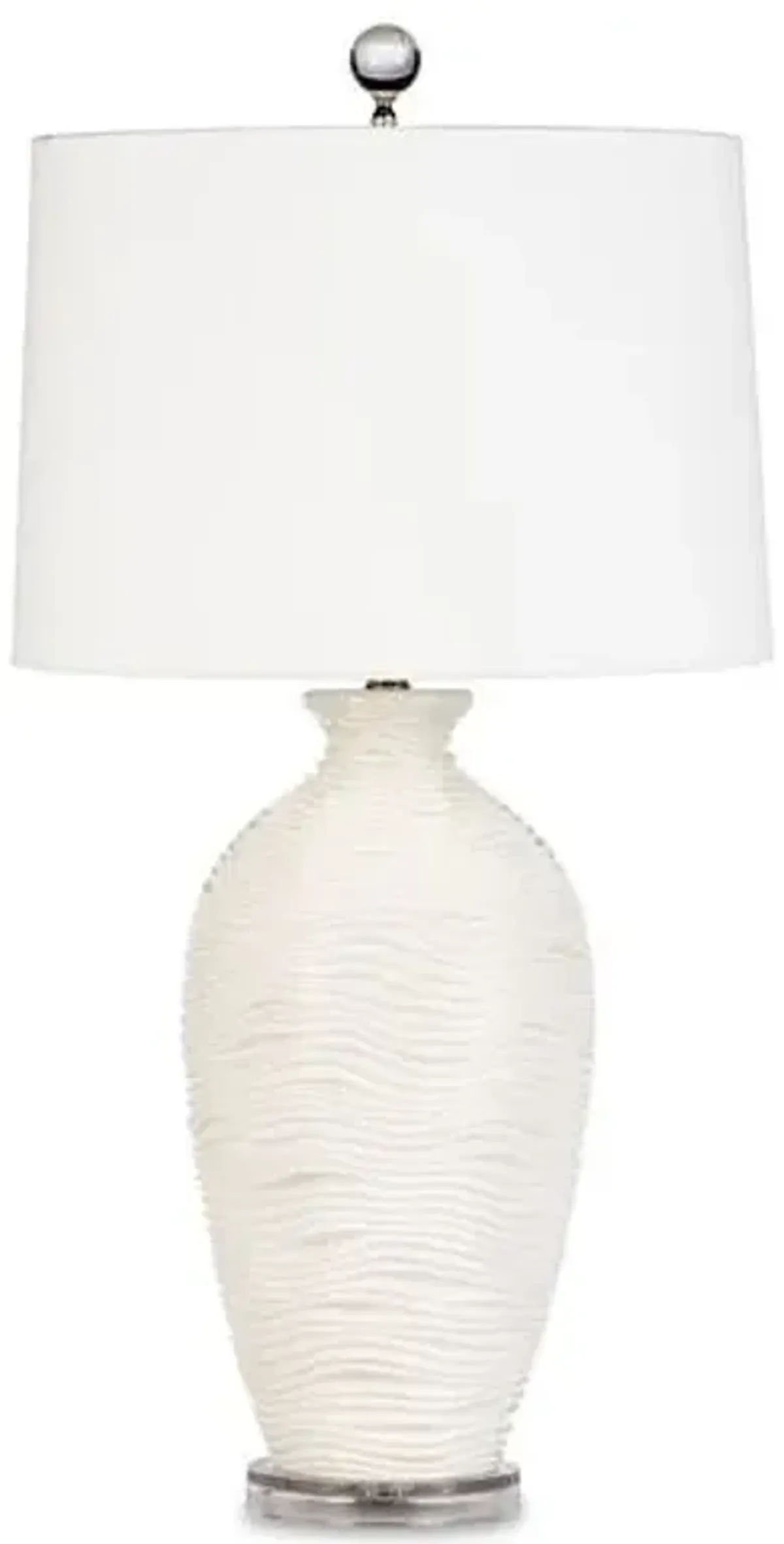 Alabaster Vanna Table Lamp - White - Bradburn Home