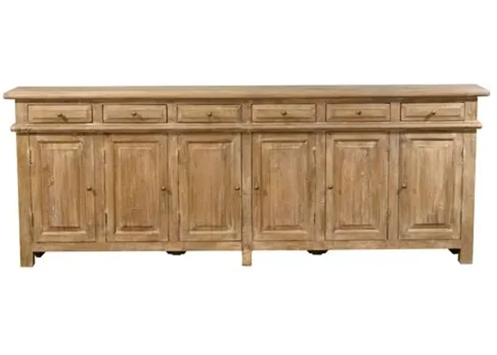 Keelan 6-Door Sideboard - Sand - Handcrafted - Beige