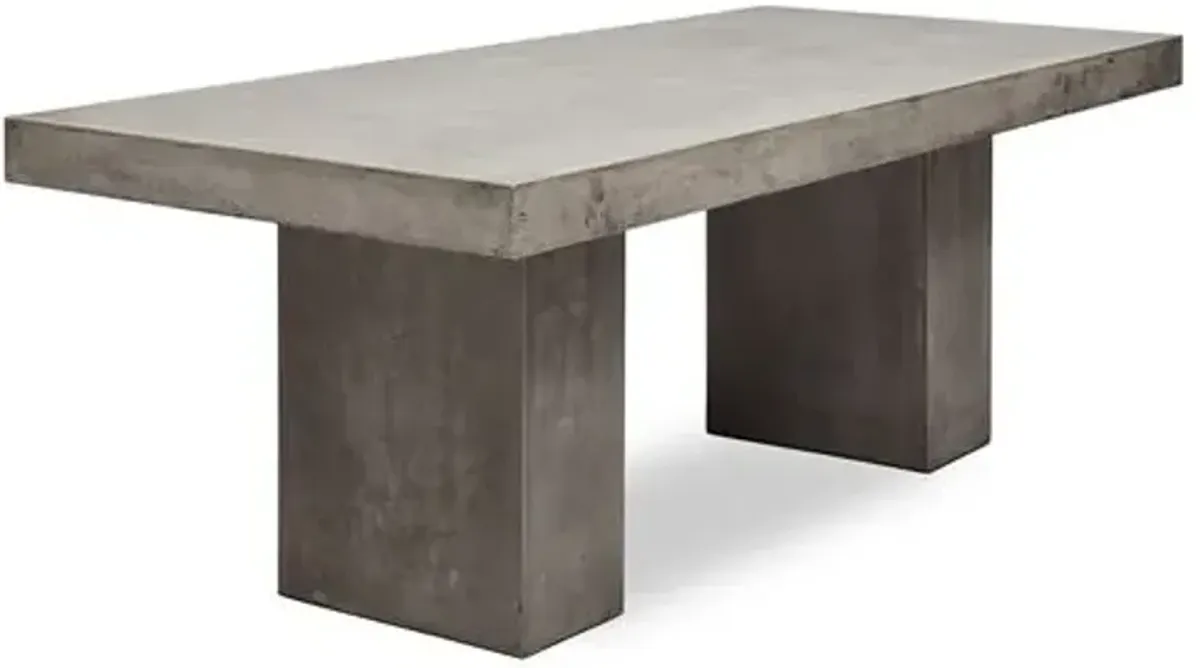 Jaxon Indoor/Outdoor Concrete Dining Table - Handcrafted