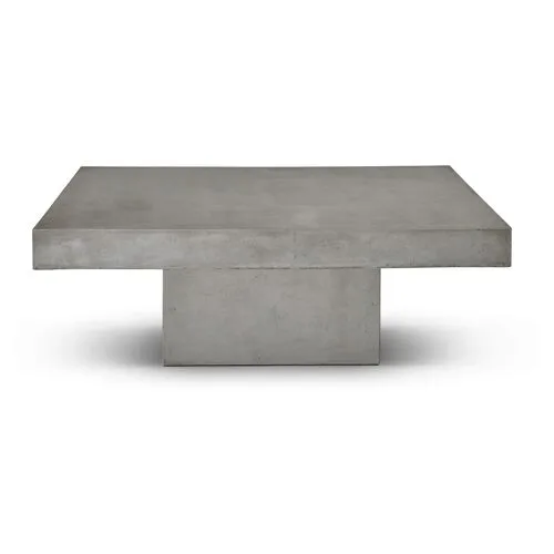 Eva 48" Coffee Table - Gray Concrete