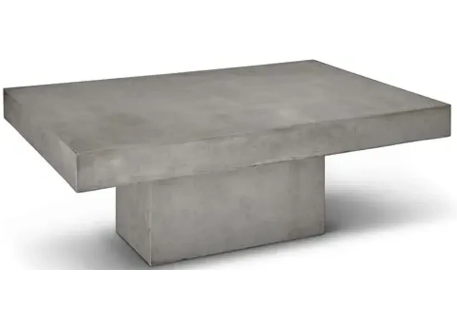 Elwood Rectangular Concrete Coffee Table - Gray