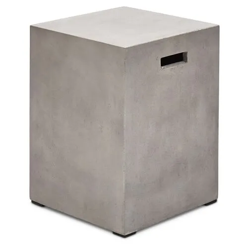 Elwood Concrete Stool - Gray