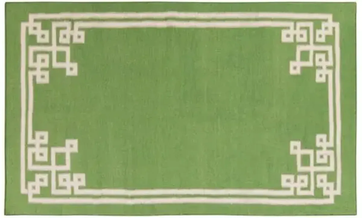 Alameda Flat-Weave Rug - Green - Green