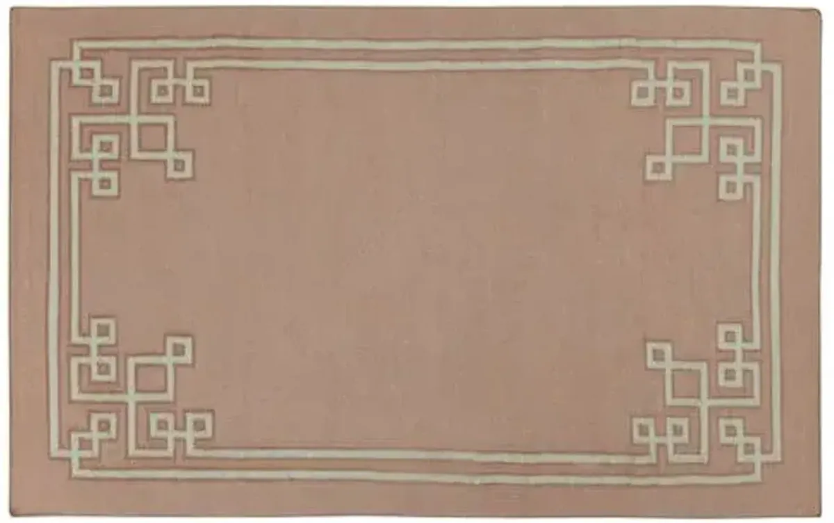 Alameda Flat-Weave Rug - Pink - Pink