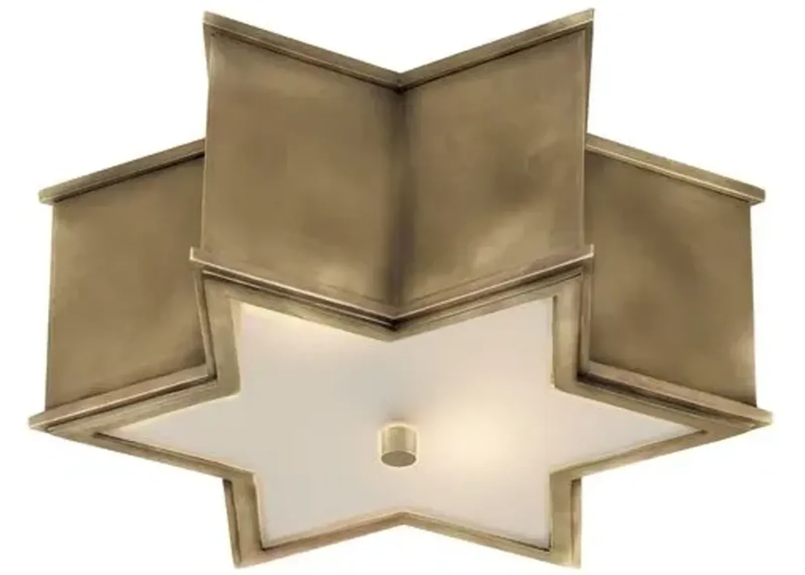 Visual Comfort - Sophia Flush Mount - Natural Brass - Gold